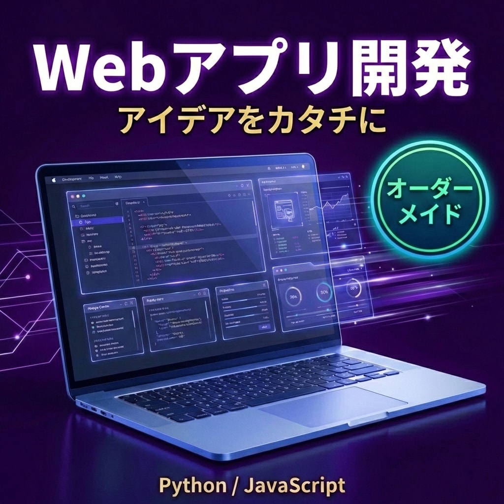 Webアプリの開発をします 本格的な開発に向けた第一歩。要件定義と初期実装を行います。 イメージ1