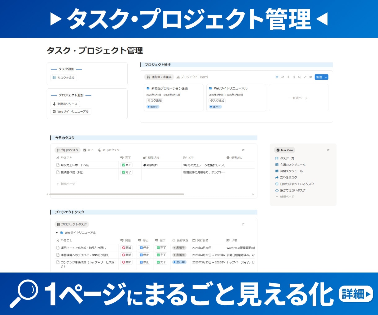 あなた専用Notionページを構築＆サポートします 試運転期間あり。マニュアル＆1ヶ月サポート付きで納品後も安心 イメージ2