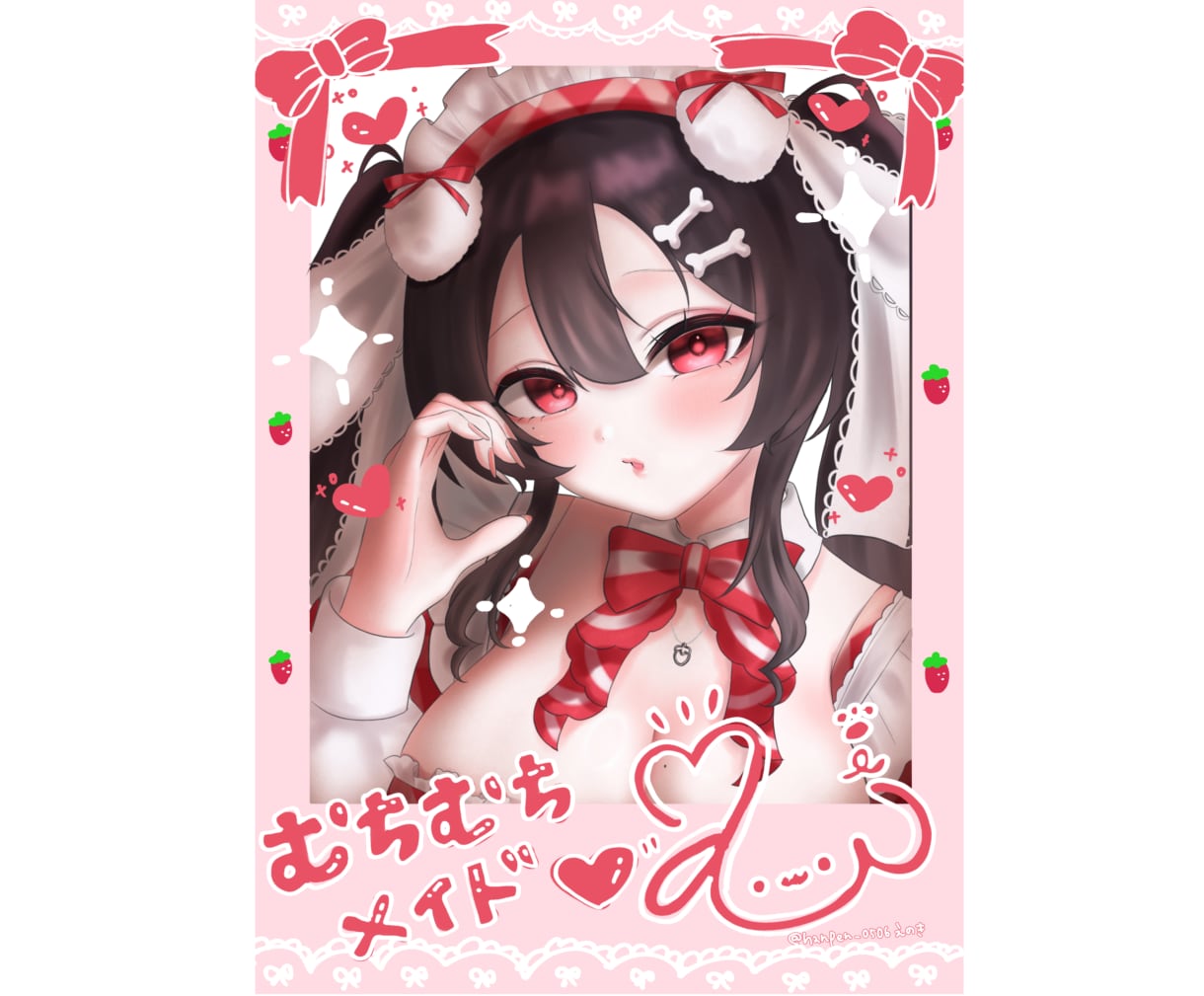 チェキ風イラスト描きます チェキ風のイラストを制作します イメージ1