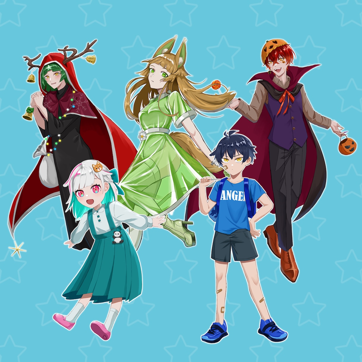 色濃いめTRPGなどに使える全身イラスト描きます かっこかわいいタッチで貴方の理想を再現します イメージ4