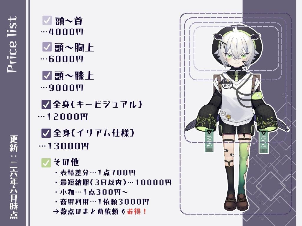 男の子アイコン/イラスト描きます Vtuber立ち絵/TRPG/配信者のイメ絵お任せあれ！ イメージ2