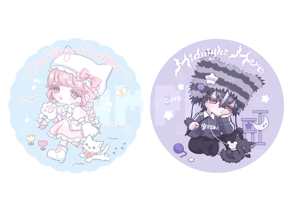 ちんまりかわいいちびキャラ制作します ゆるくて使いやすい♡グッズやスタンプなどに♩*゜ イメージ4