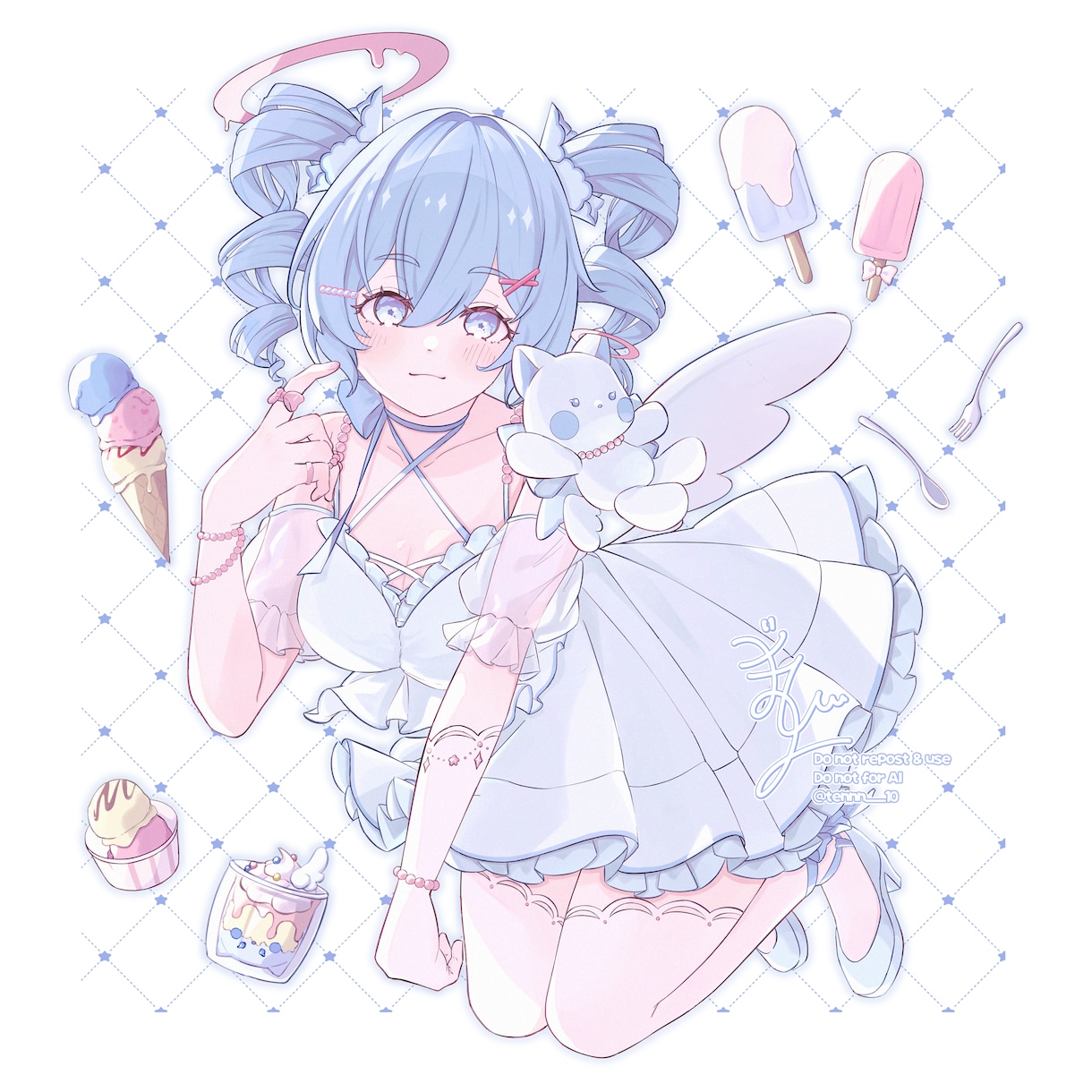 SNS・MV・動画などに使用する一枚絵を制作します あなたの大切なキャラクターを、かわいく一枚のイラストに！ イメージ3
