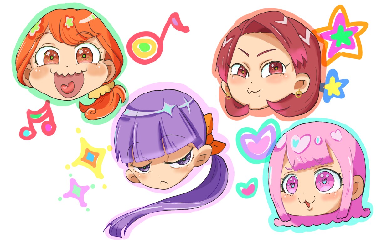 アニメ風タッチでSNS用アイコン、似顔絵描きます ファンタジーな場所での似顔絵描きます イメージ4
