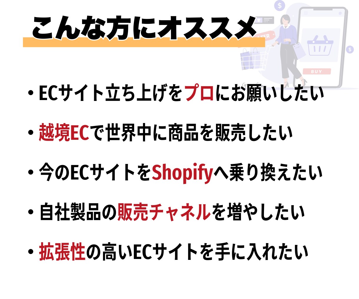 Shopifyサイト制作！売れる仕組みを作ります 面倒な設定は全てお任せ！Shopifyで理想のショップを実現 イメージ2