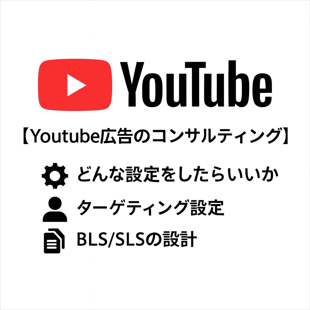 Youtube広告の運用コンサルや施策を提案します 単月1,500万の運用実績あり。 イメージ1