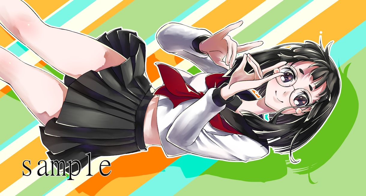 商用利用可！一枚イラスト作成します アイドルのような輝く一枚をお届けします！ イメージ5