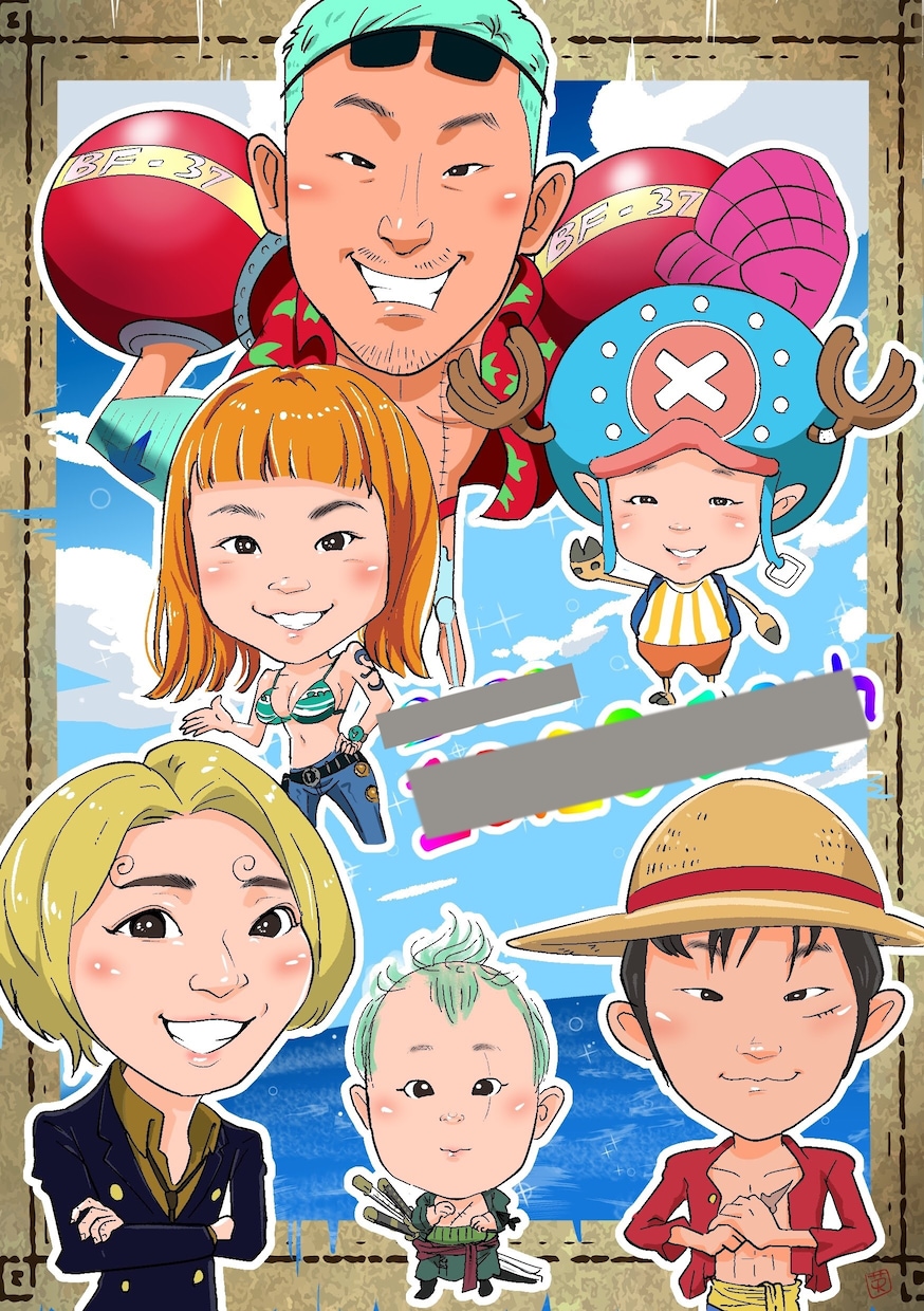 プロイラストレーターが似顔絵お描き致します SNSアイコン・プレゼント・ビジネスシーンなどにおすすめです イメージ1