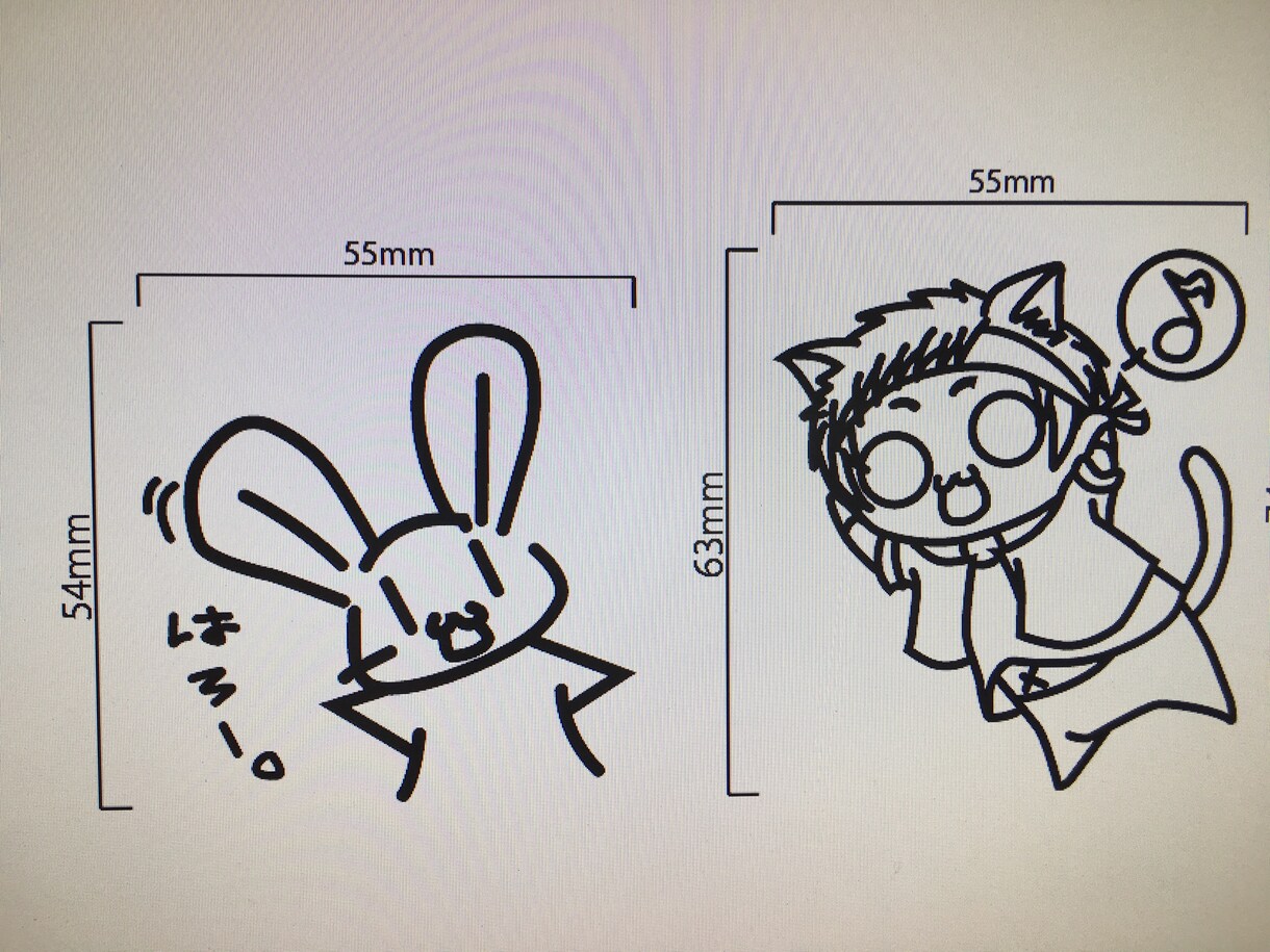 オリジナルステッカーを制作します お好きな画像をカッティングステッカーにします イメージ5