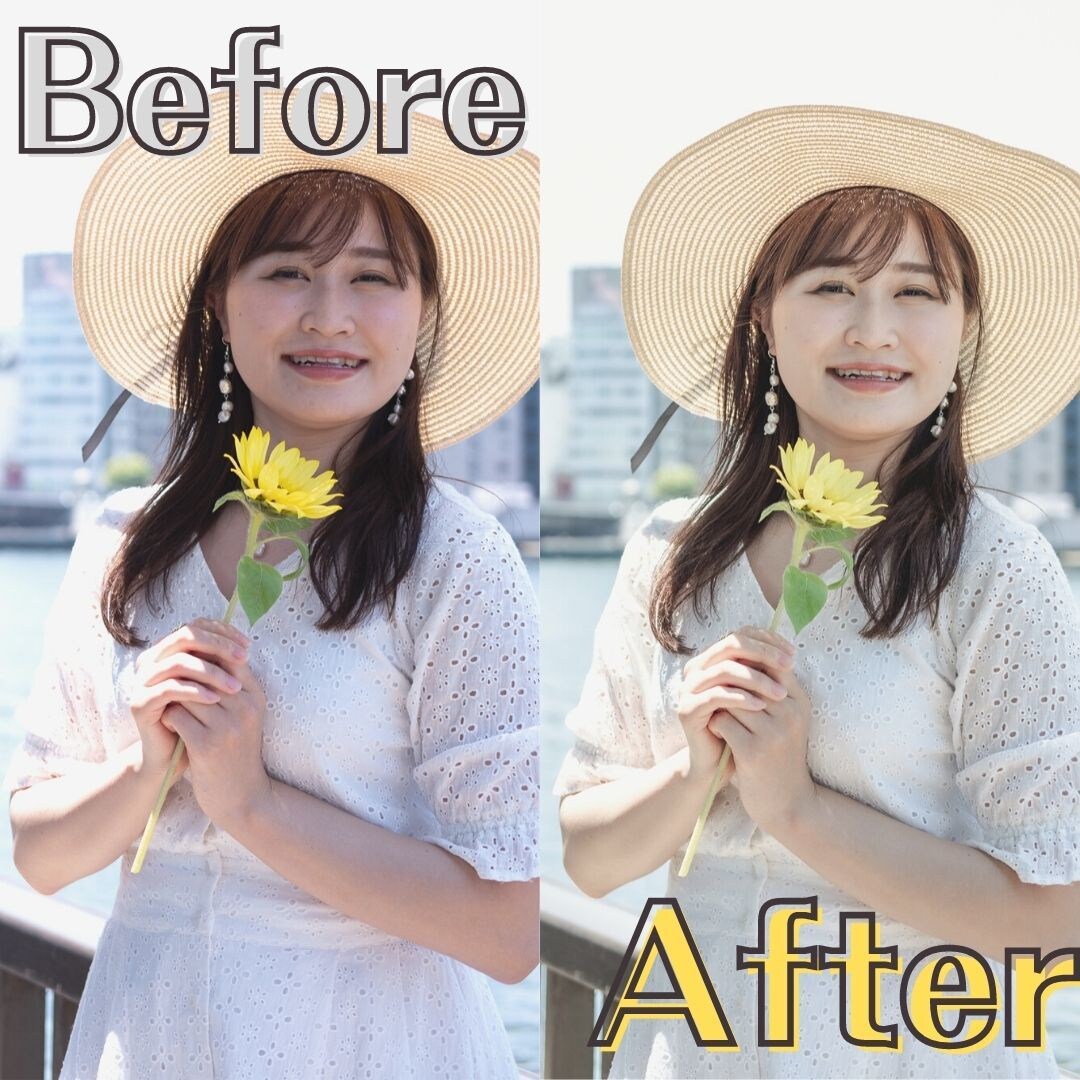 あなたの写真を透明感のある写真に編集します プロフィール写真やSNSにきれいな写真をのせてみませんか？ イメージ1