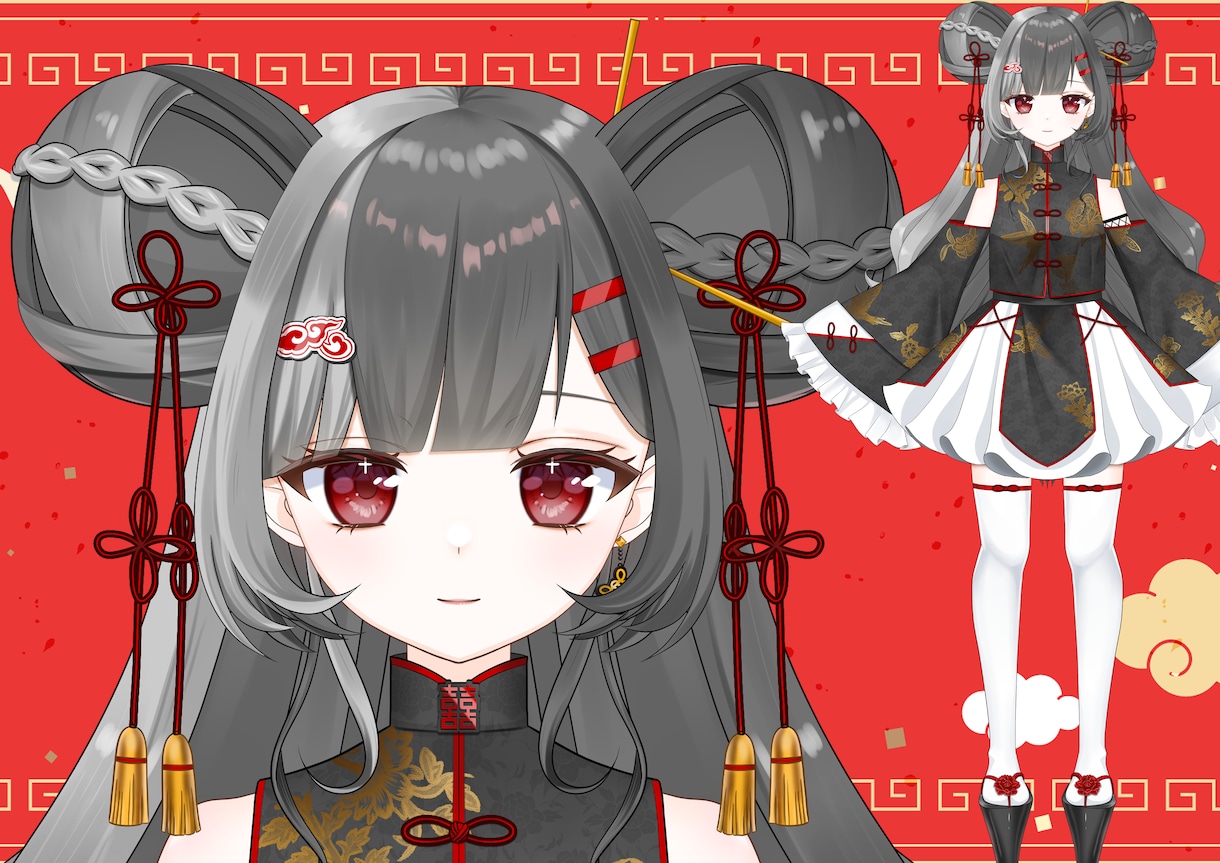 配信用立ち絵作成します ライバー様、Vtuber様向け☆全身立ち絵 イメージ5