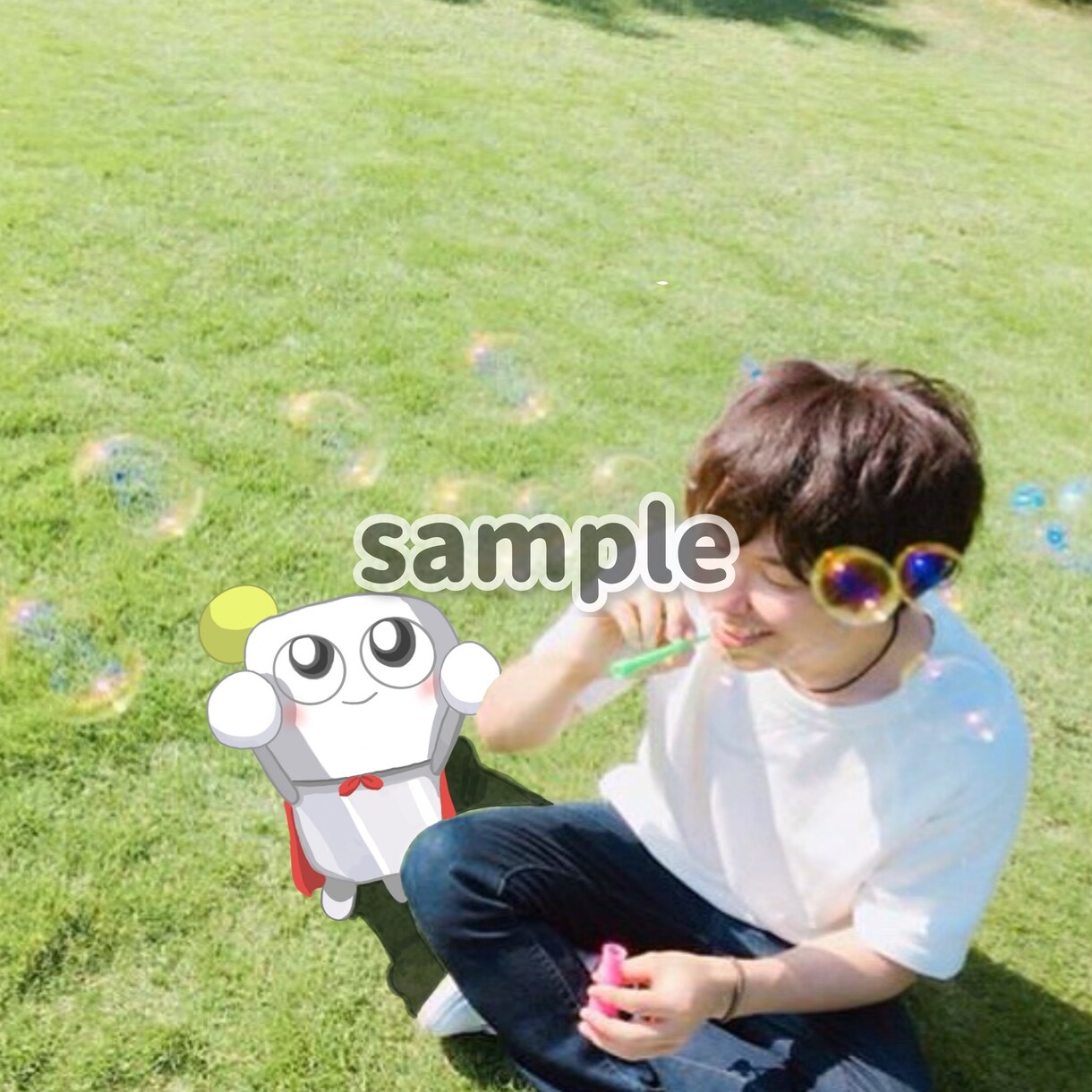 あなたの思い出の『写真』に『イラスト』を合成します 大切な思い出の画像に可愛らしいキャラクターを添えませんか？ イメージ5