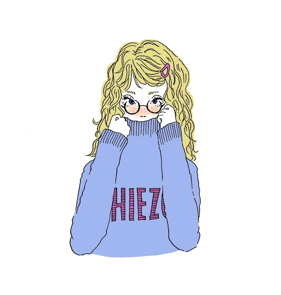商用利用可！可愛くてお洒落な女の子絵を描きます ポストカード、Tシャツデザインにも！今だけアイコン作成無料！ イメージ9