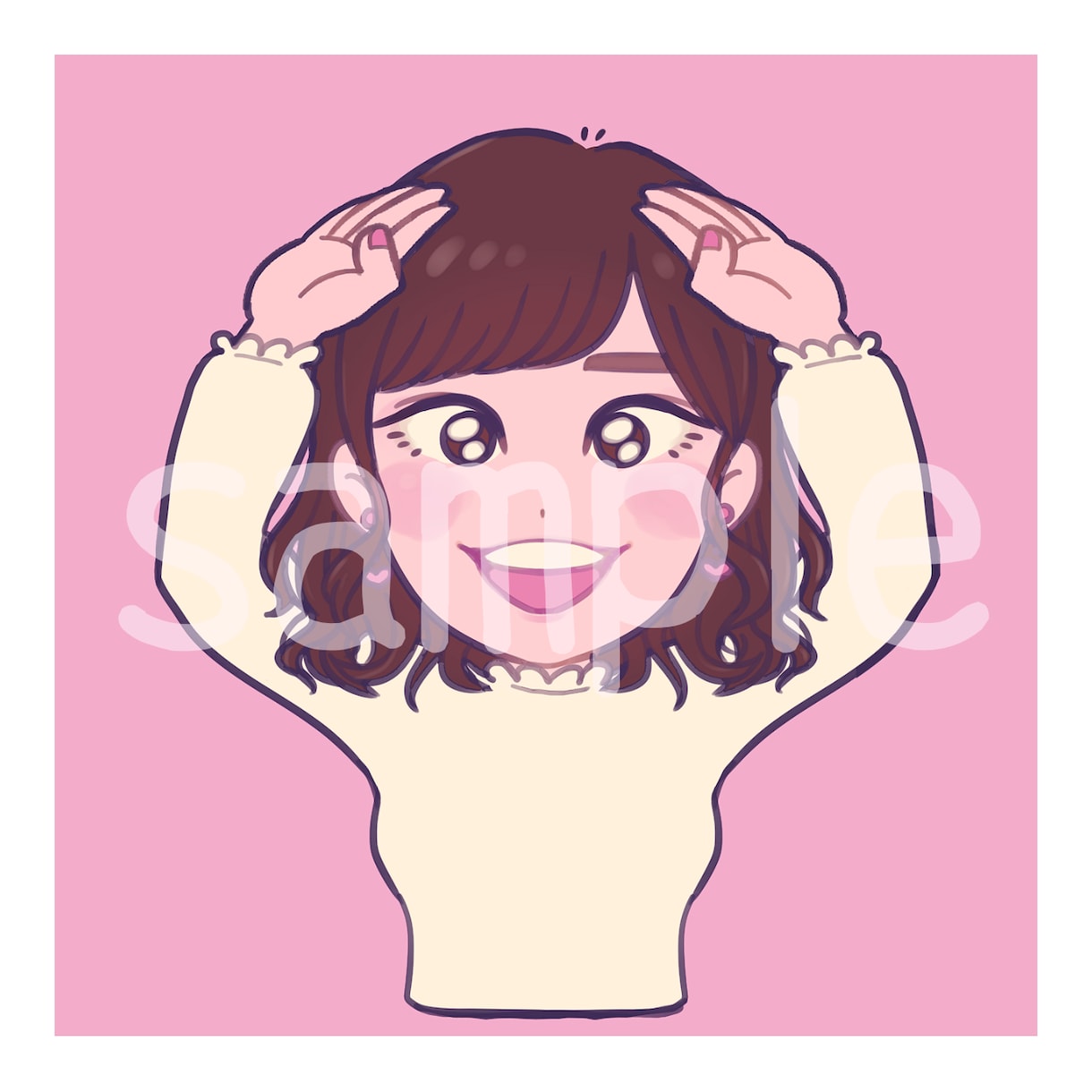 リアルすぎないポップな絵柄で似顔絵を描きます ご不明点は何でも聞いてください！初めてのご依頼も大歓迎 イメージ2