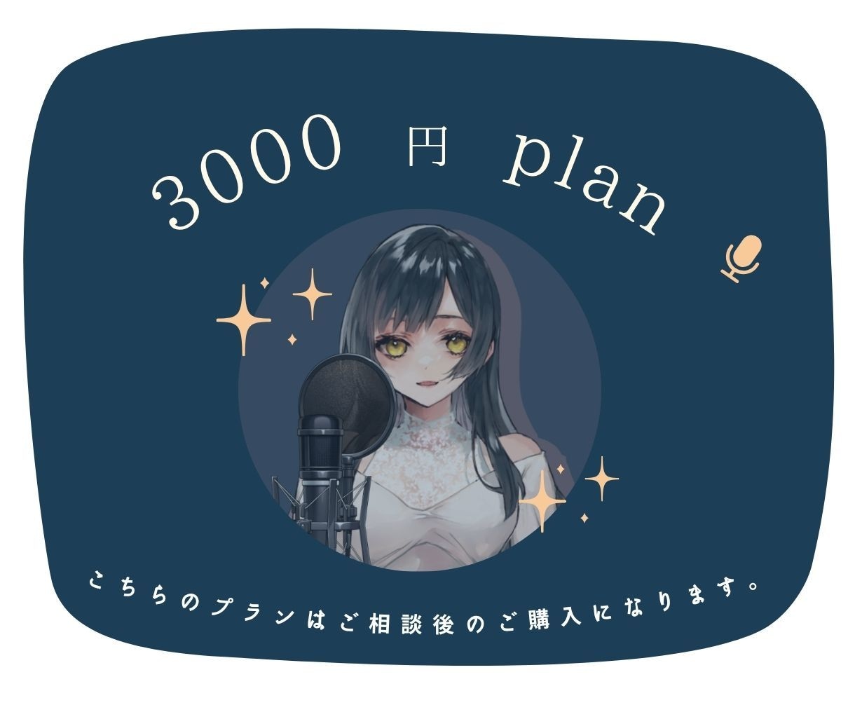 3000円でのご提供のプランになります 千歳とのご相談後のプランになります。 イメージ1