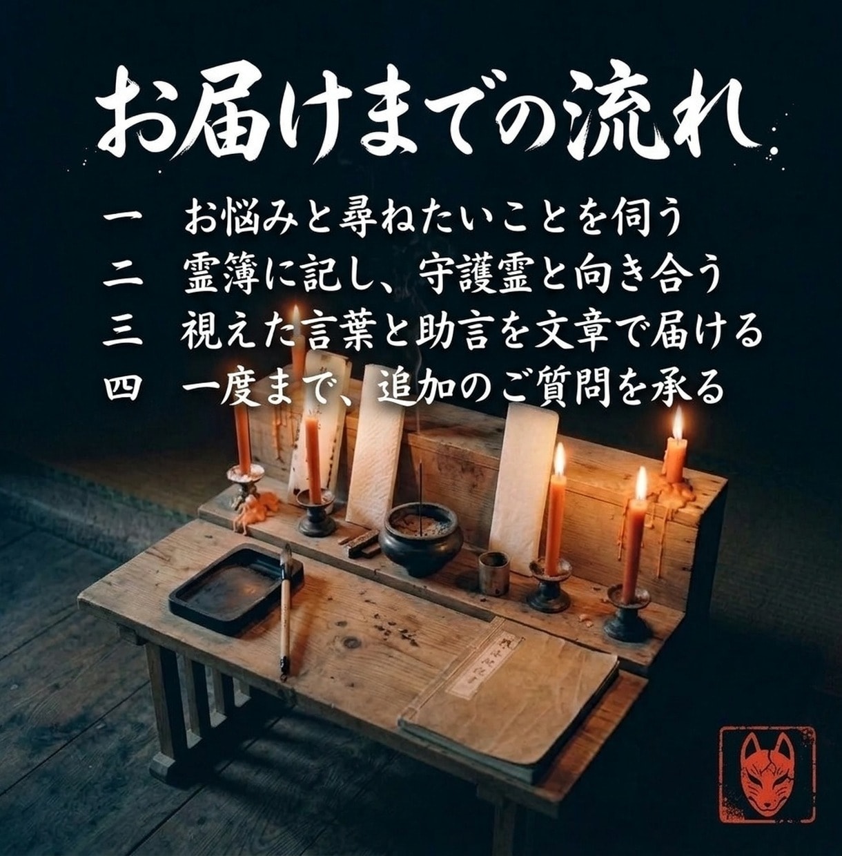 守護霊鑑定｜護る存在の声と進む道をお伝えします 悩みを問わず、守護霊が今伝えたい言葉を文でお届けします イメージ3