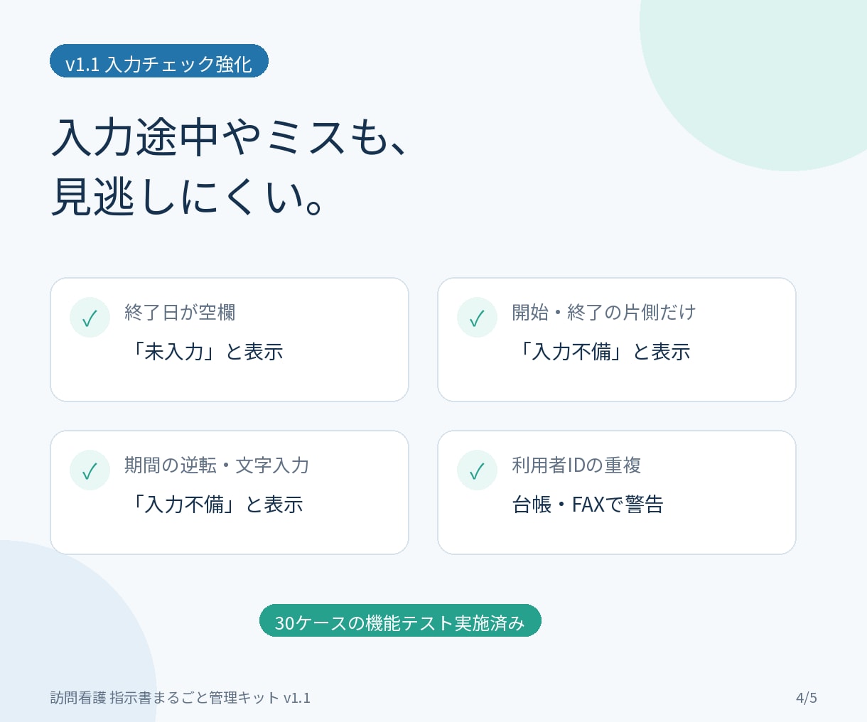 訪問看護向けExcel管理ツールを提供します 現場経験をもとに作った実用的な管理ツールです イメージ4