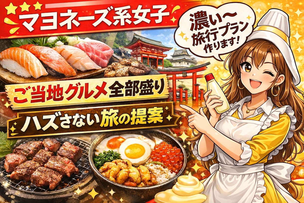 マヨネーズ系女子が考える旅行プラン教えます 〜マヨラー？と行く甘酸っぱい？旅〜 イメージ2
