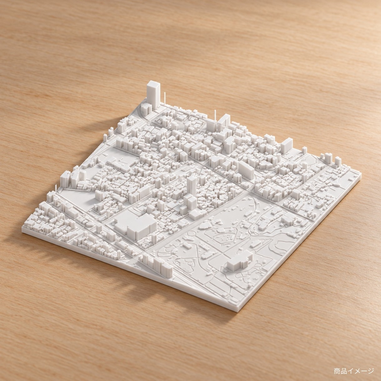 日本の街並み模型を3Dプリントします 好きな地域を立体で楽しむ、現物模型をお届け イメージ4