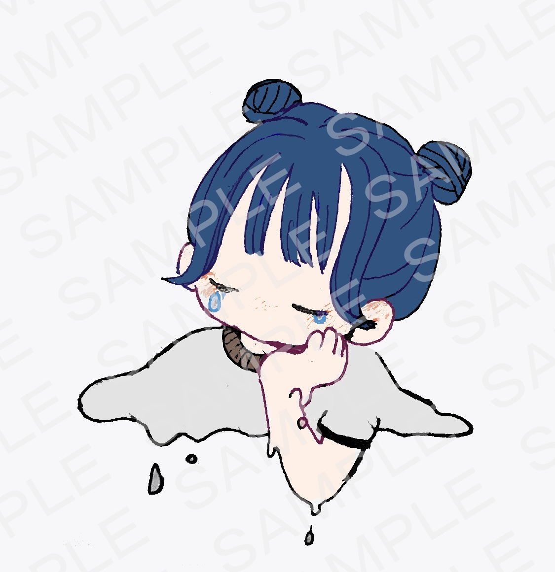 しくしくアイコン描かせていただきます しっとりアンニュイアイコンを制作いたします イメージ1
