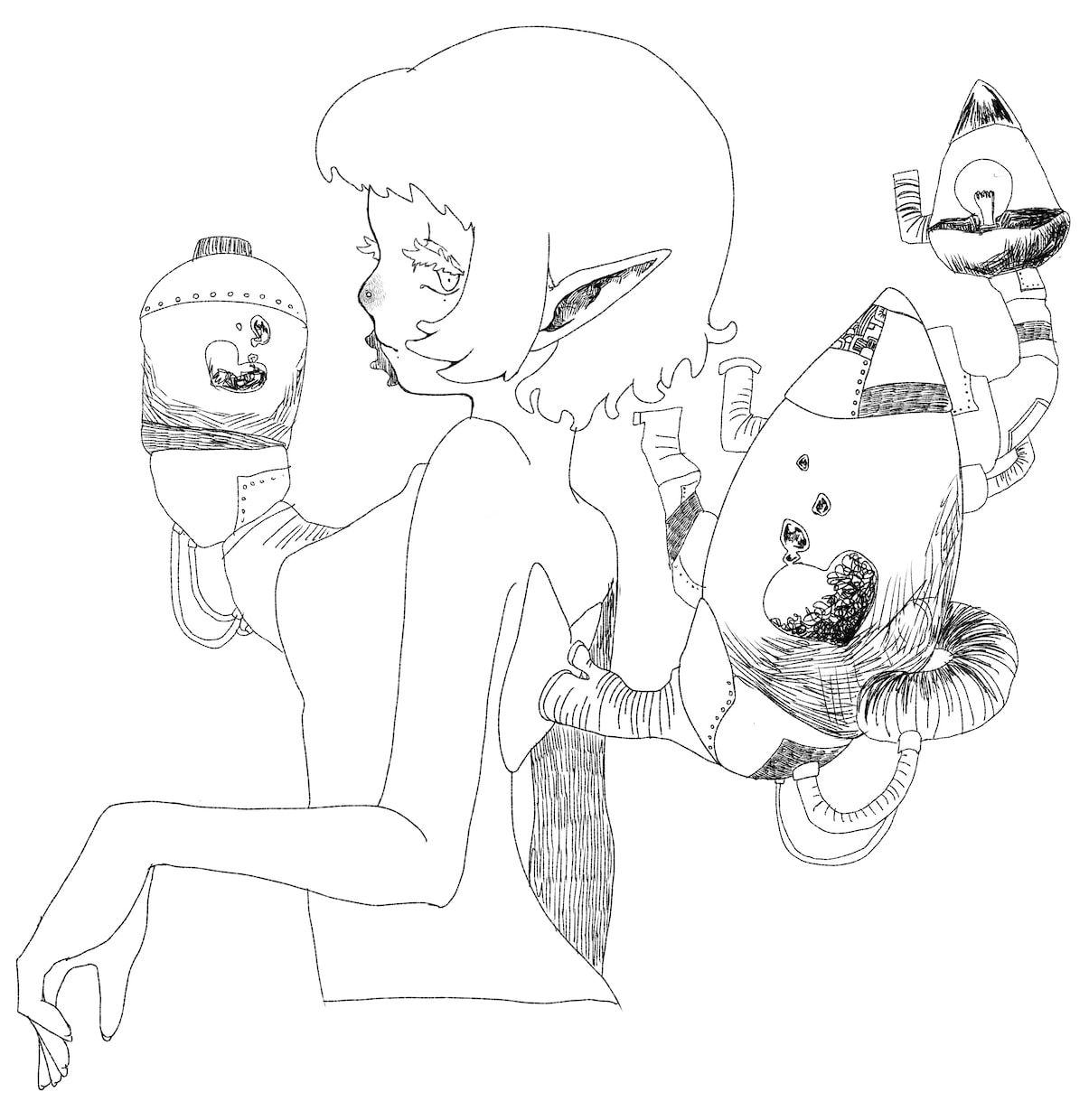 短期間で不思議な世界観のイラスト描きます ファンタジックで不思議な世界観をあなたに イメージ1
