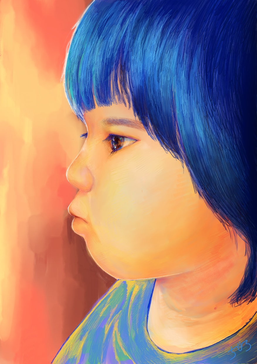 写真から赤ちゃんや子どもの絵を優しく描きます 大切な一枚を、あたたかく色彩豊かでやわらかな絵に イメージ7