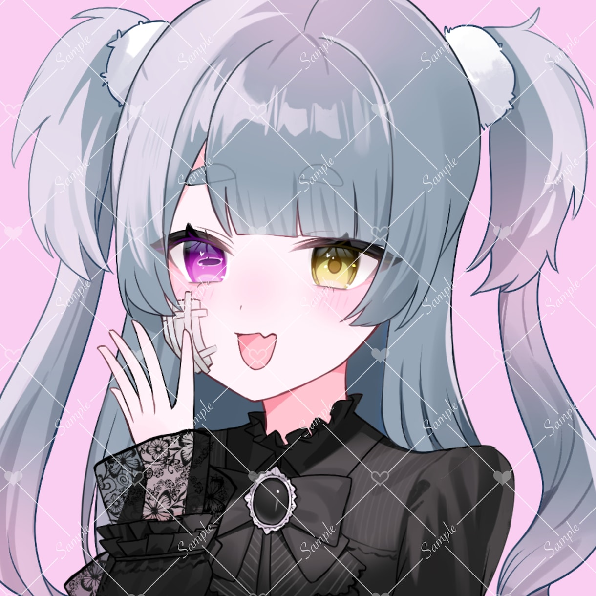 可愛い特化のアイコンを描きます Vtuberや配信者におすすめです！ イメージ3