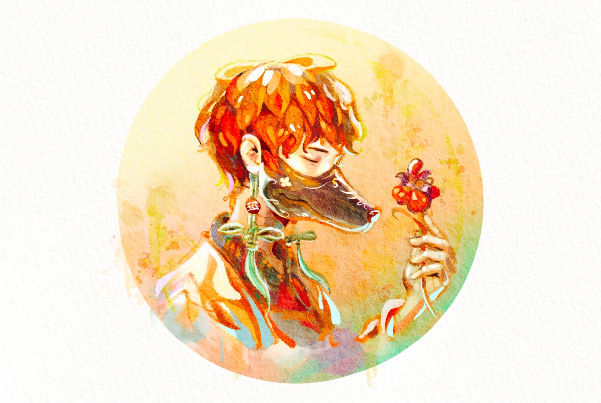 アイコン絵本など貴方のオリジナルイラストをます 水彩風の可愛いイラストやノスタルジックな温かいイラスト イメージ1