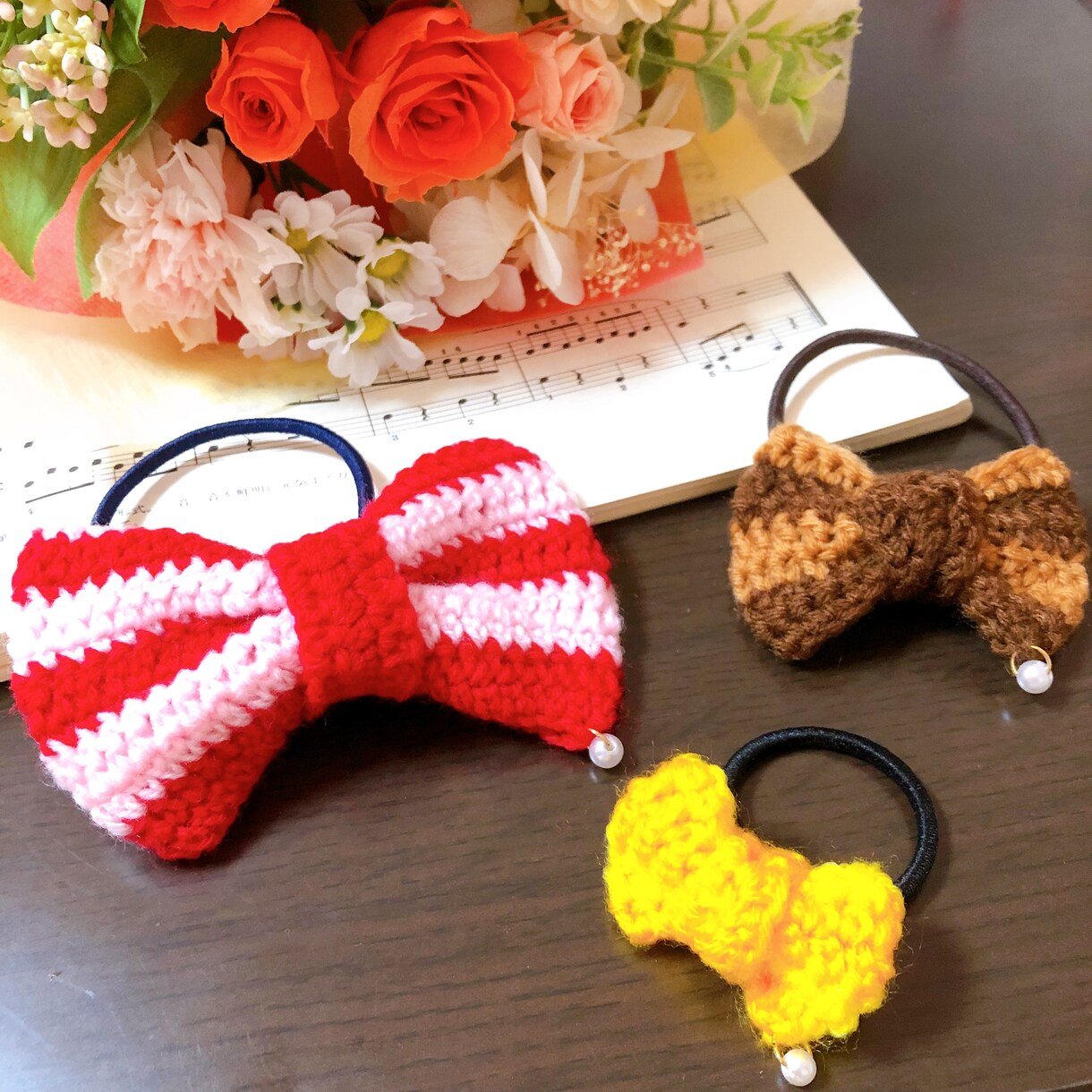 リボンのヘアゴムお作りします 色も大きさも全てカスタマイズ！ イメージ2