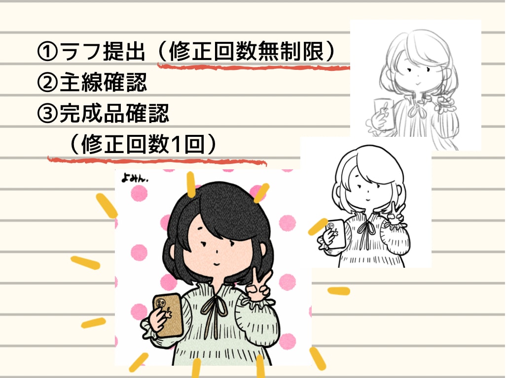 商用可！シンプルオシャレなゆるいアイコン描きます ツイッター、ブログ等の各SNSに最適！目をひく可愛いイラスト イメージ3