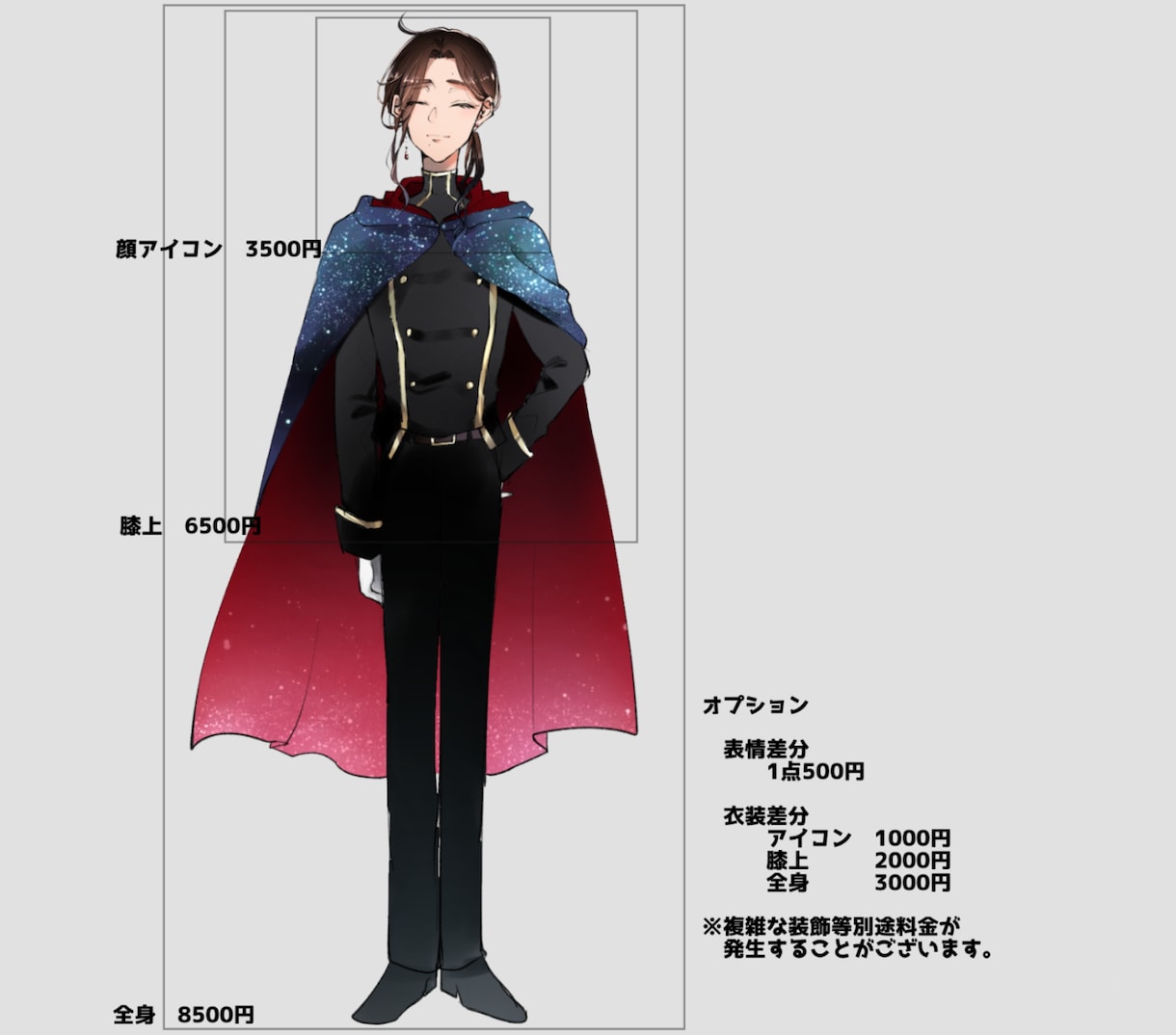 キャラクター・立ち絵制作承ります TRPGやゲーム、個人等でご利用できる立ち絵を制作致します。 イメージ2