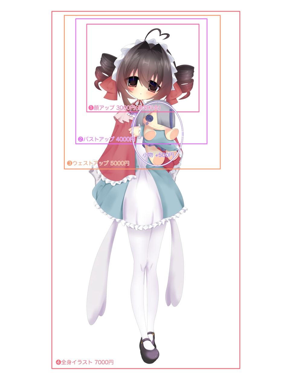 商用使用OK!萌え可愛いイラストをお描きします 平成のギャルゲのような萌え萌えイラストをご提供します♪ イメージ6