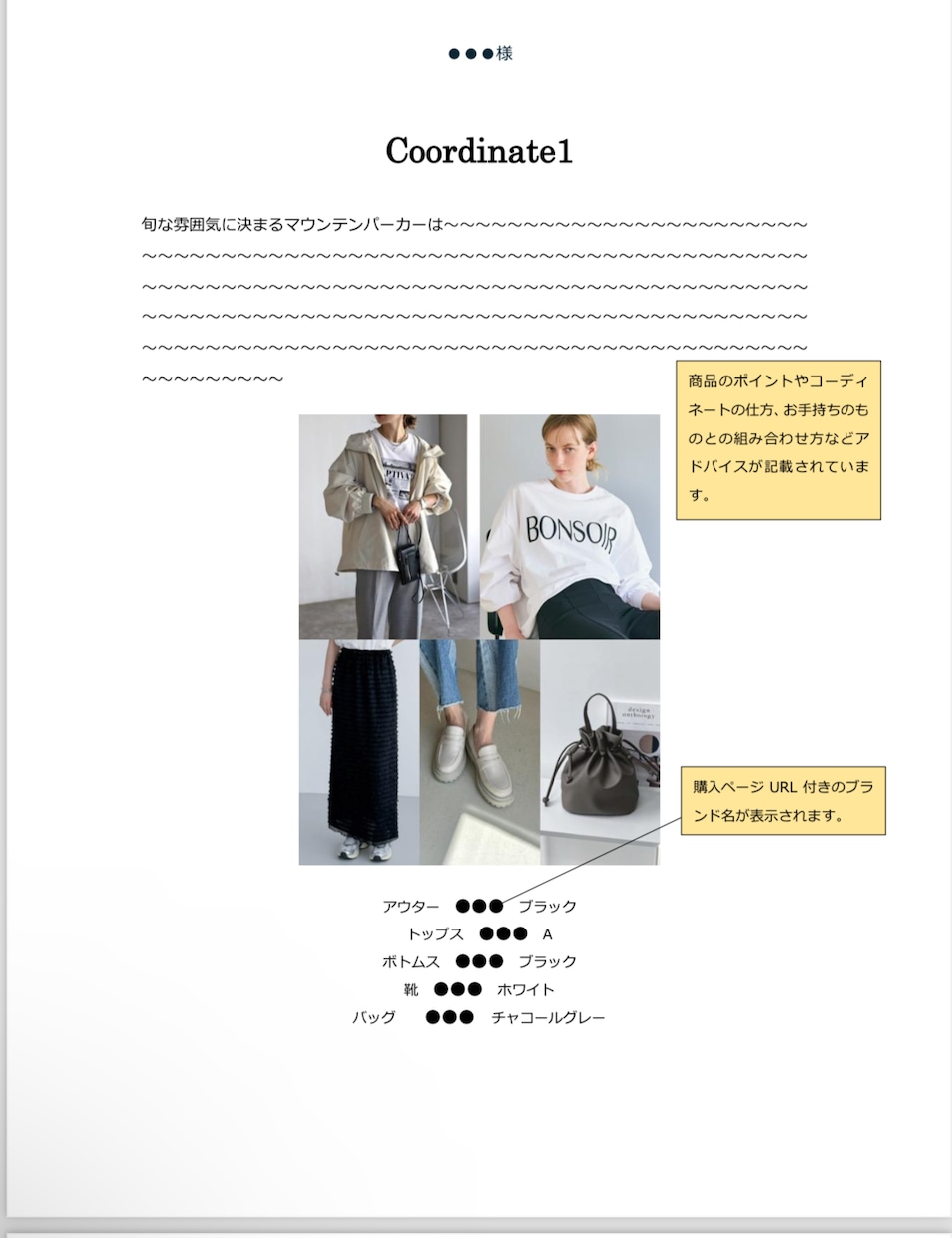 今すぐ買えるコーディネートリスト作成します あなたの服の悩み、一緒に解決しましょう！ イメージ2