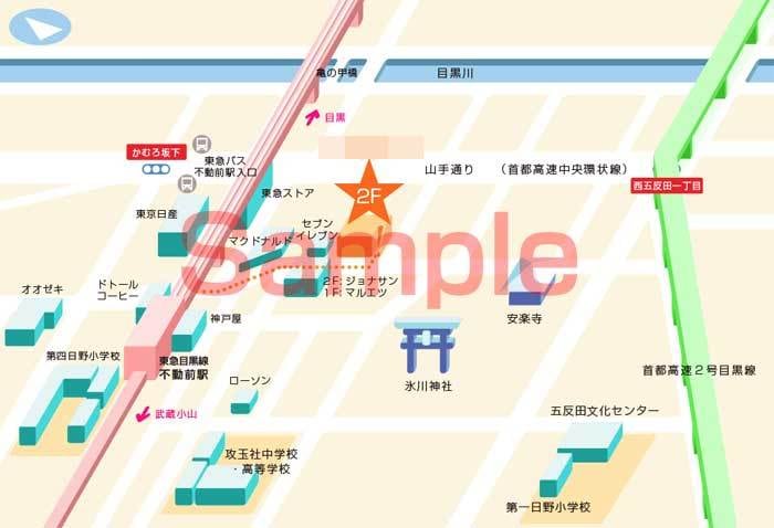 地図をオシャレに！立体感あるイラストを描きます イラストレーター形式での納品でHPやパンフなどに利用可です イメージ2