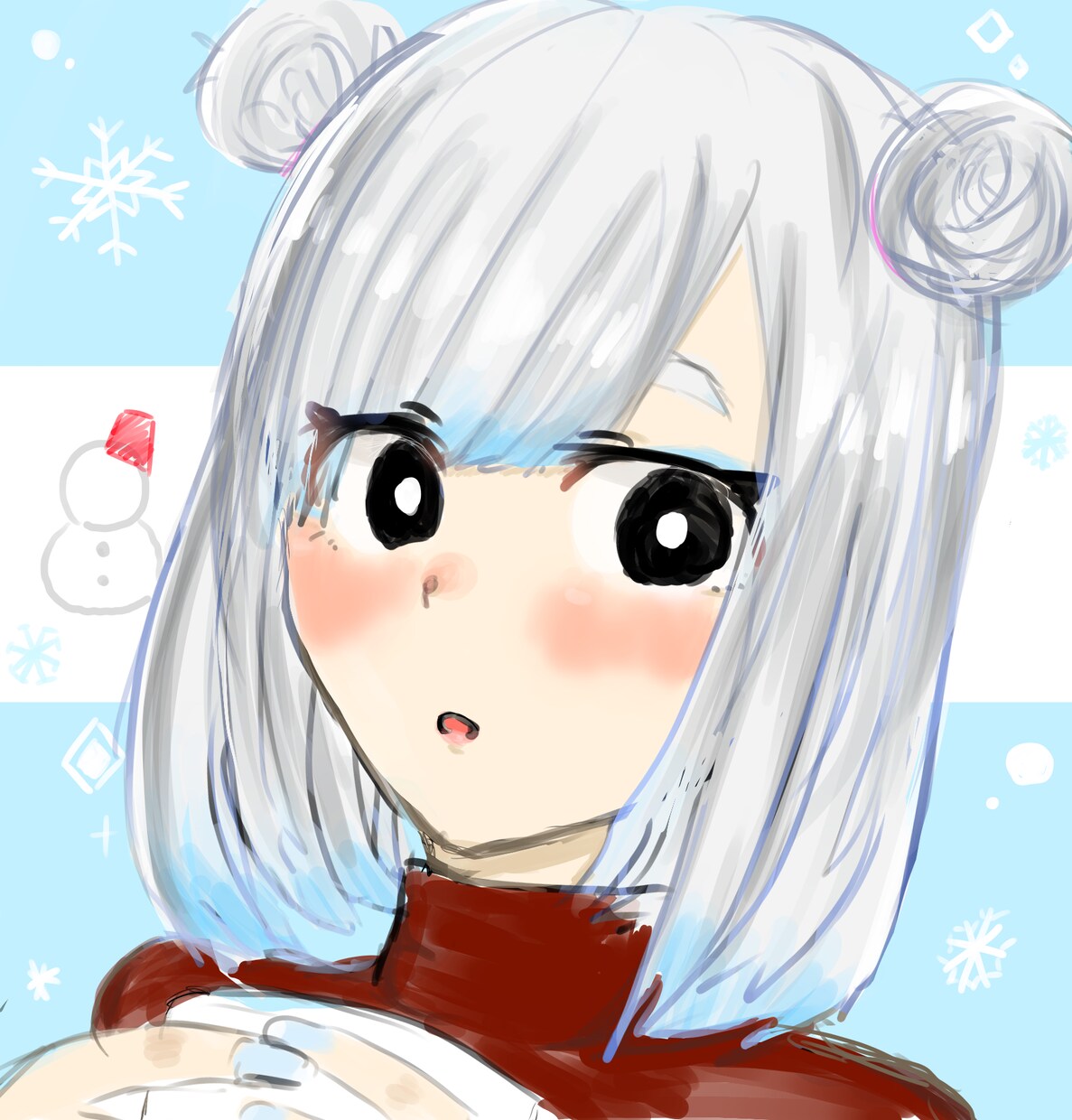 SNS用のかわいいアイコン制作致します ふんわりとしたかわいさのあるアイコンをかきます！ イメージ3