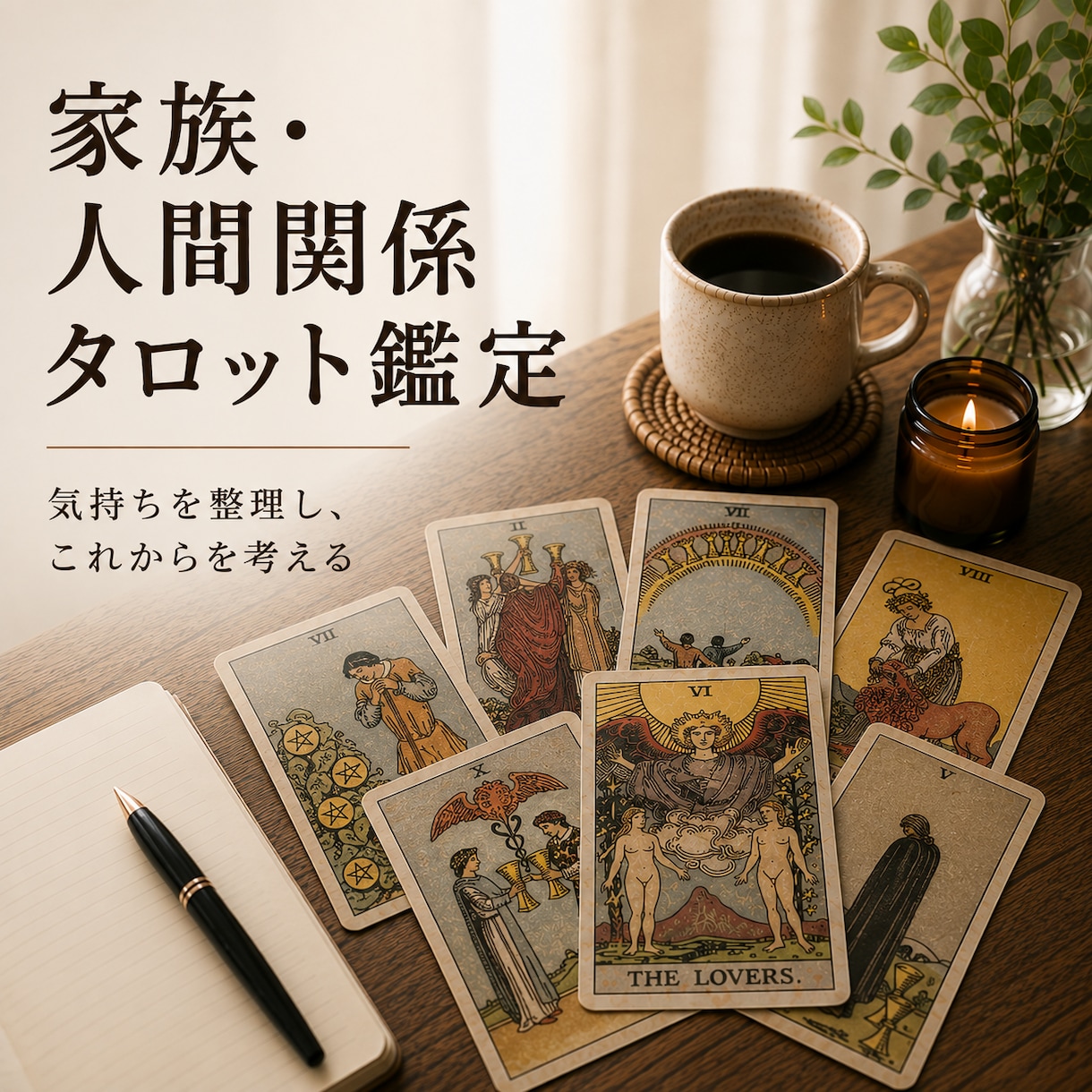 家族・人間関係の悩みをタロットで丁寧に占います 複雑な気持ちを整理し、これからを一緒に考えます イメージ1