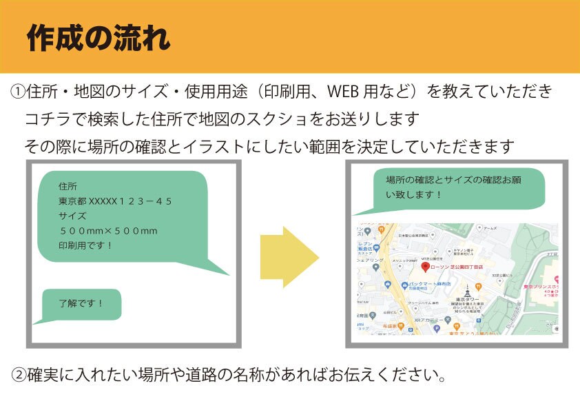 セール中！！何度でも修正可❗️地図製作ます ウェブサイトやチラシに是非どうぞ♪ イメージ4