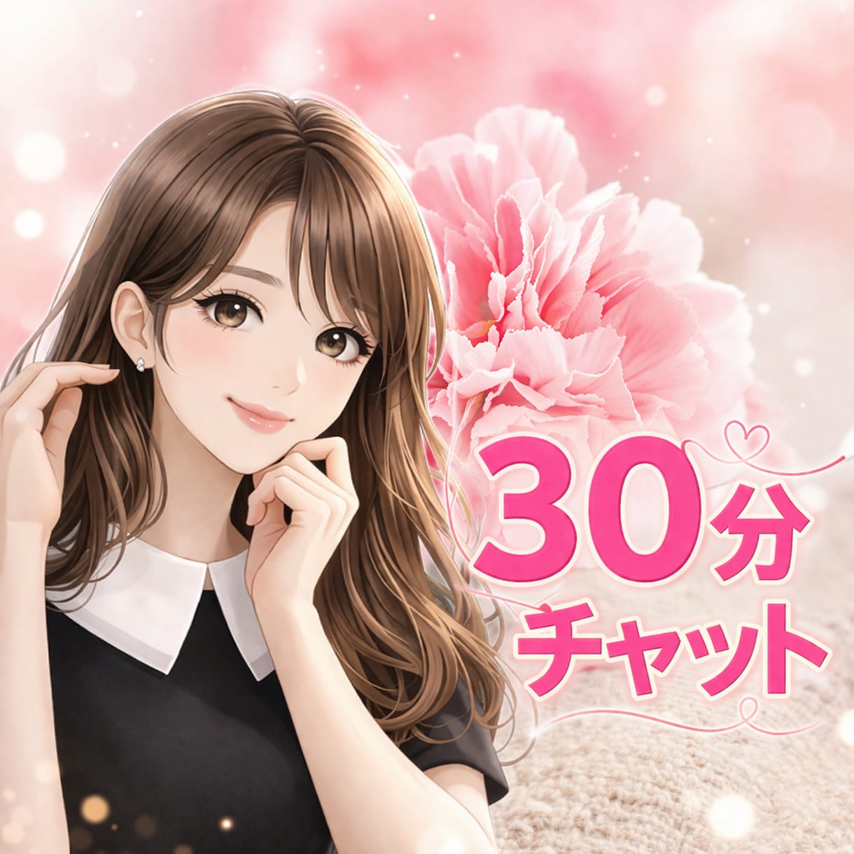 あなただけに集中♡30分チャットします 電話が苦手でも大丈夫♡LINE感覚で気軽に雑談しませんか? イメージ1