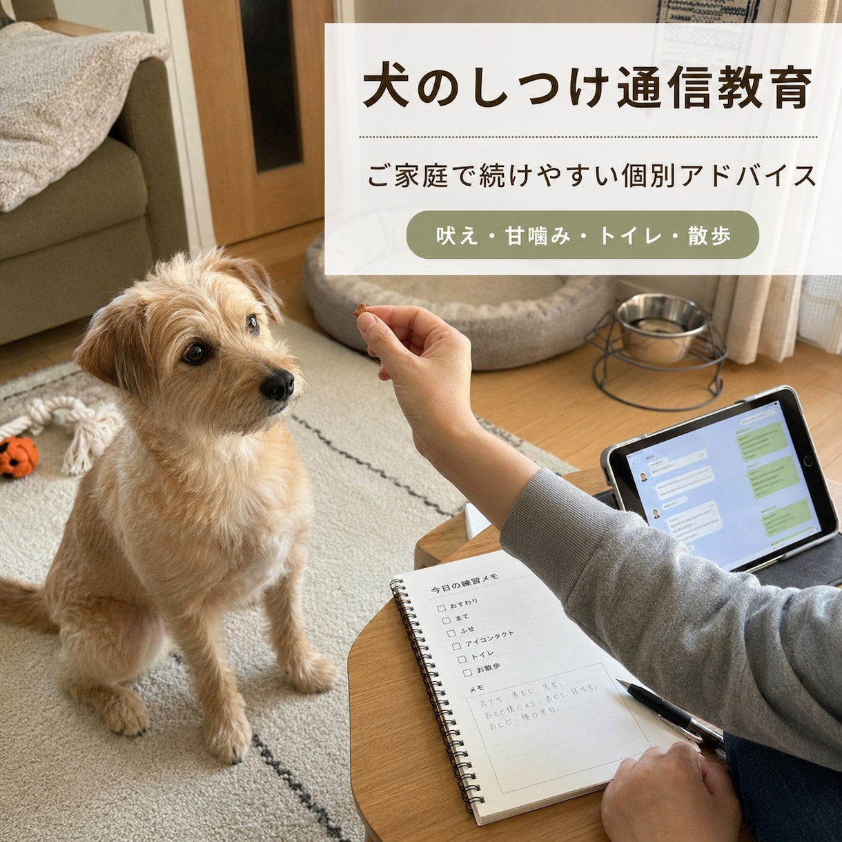 愛犬の困りごとに助言します 訓練経験をもとにご家庭でできる実践案をご提案 イメージ1