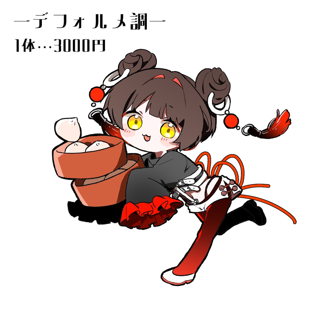 立ち絵・デフォルメイラスト制作します 通常等身の立ち絵からデフォルメまで対応可能！ イメージ1