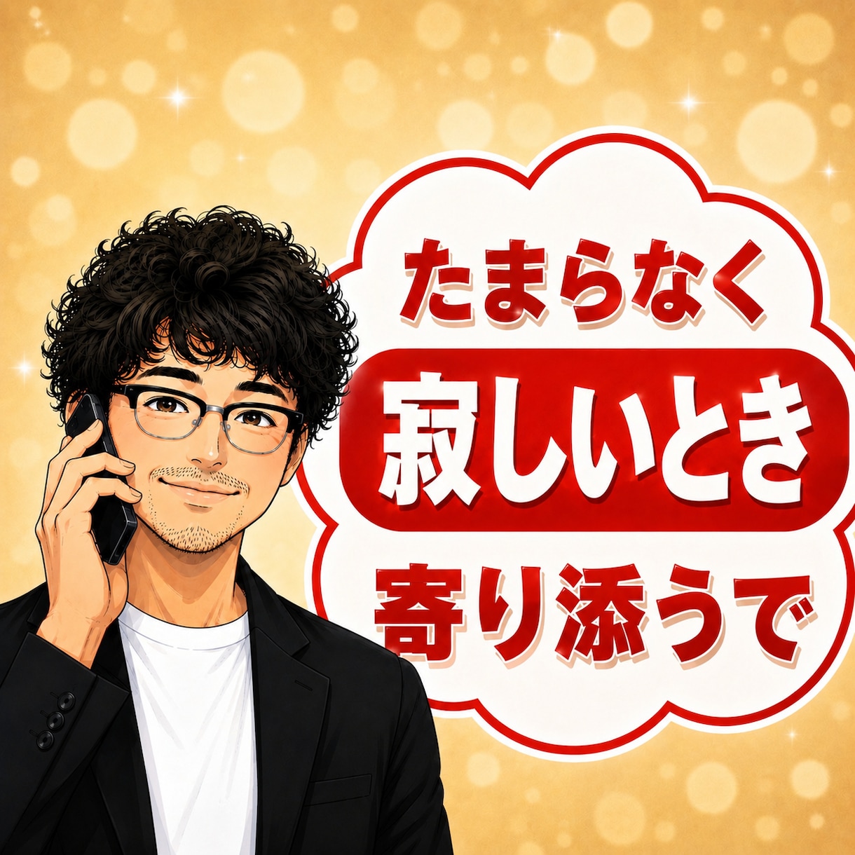 元吉本興業のお笑い芸人が、そっと貴方に寄り添います たまらなく孤独で不安な時、誰かそばにいてほしい、話していたい イメージ1