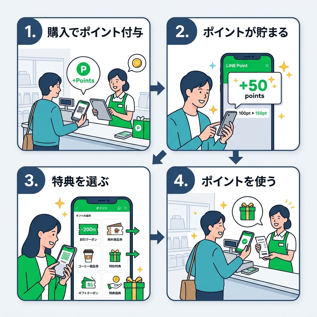 LINEミニアプリでポイントカードを構築します 来店・購入でポイントが貯まる仕組みをLINEで イメージ4