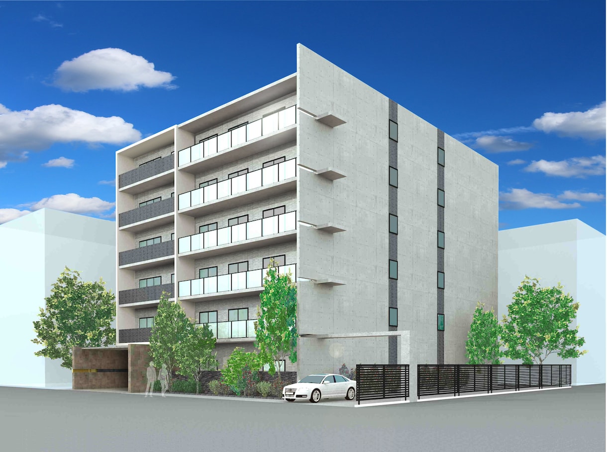 建物外観パース作成致します 建築プレゼンや物件説明に使用するパースを作成致します イメージ2