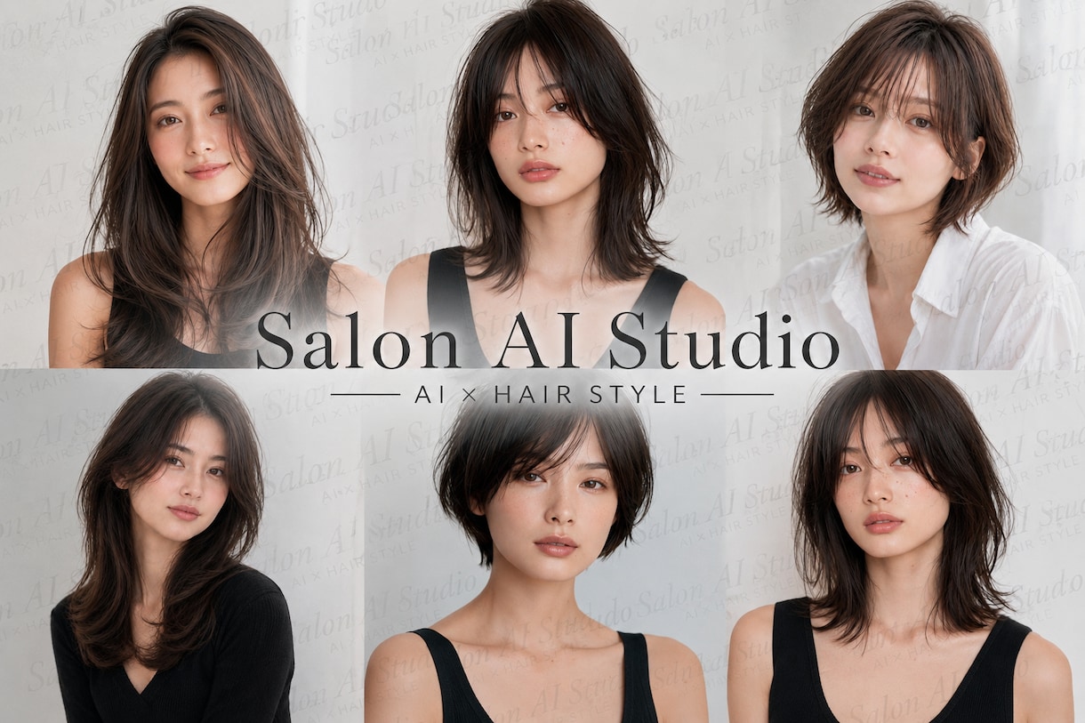 サロン必見！撮影なしでAIスタイル写真を制作します 撮影不要！美容師がAIでサロンスタイル写真3枚制作 イメージ1