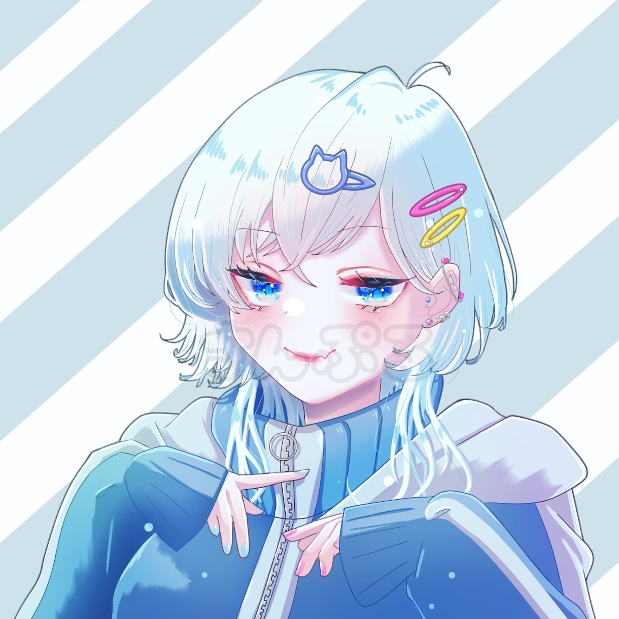 きれいめオリジナルアイコンお描きします 透明感のあるかわいい・かっこいいイラスト描きます イメージ5