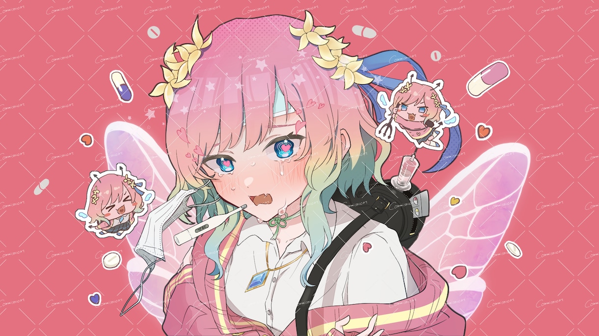 ぷにっと可愛い♡目を惹く歌みたイラスト描きます 歌みた本家風イラストはお値引きします！ イメージ3