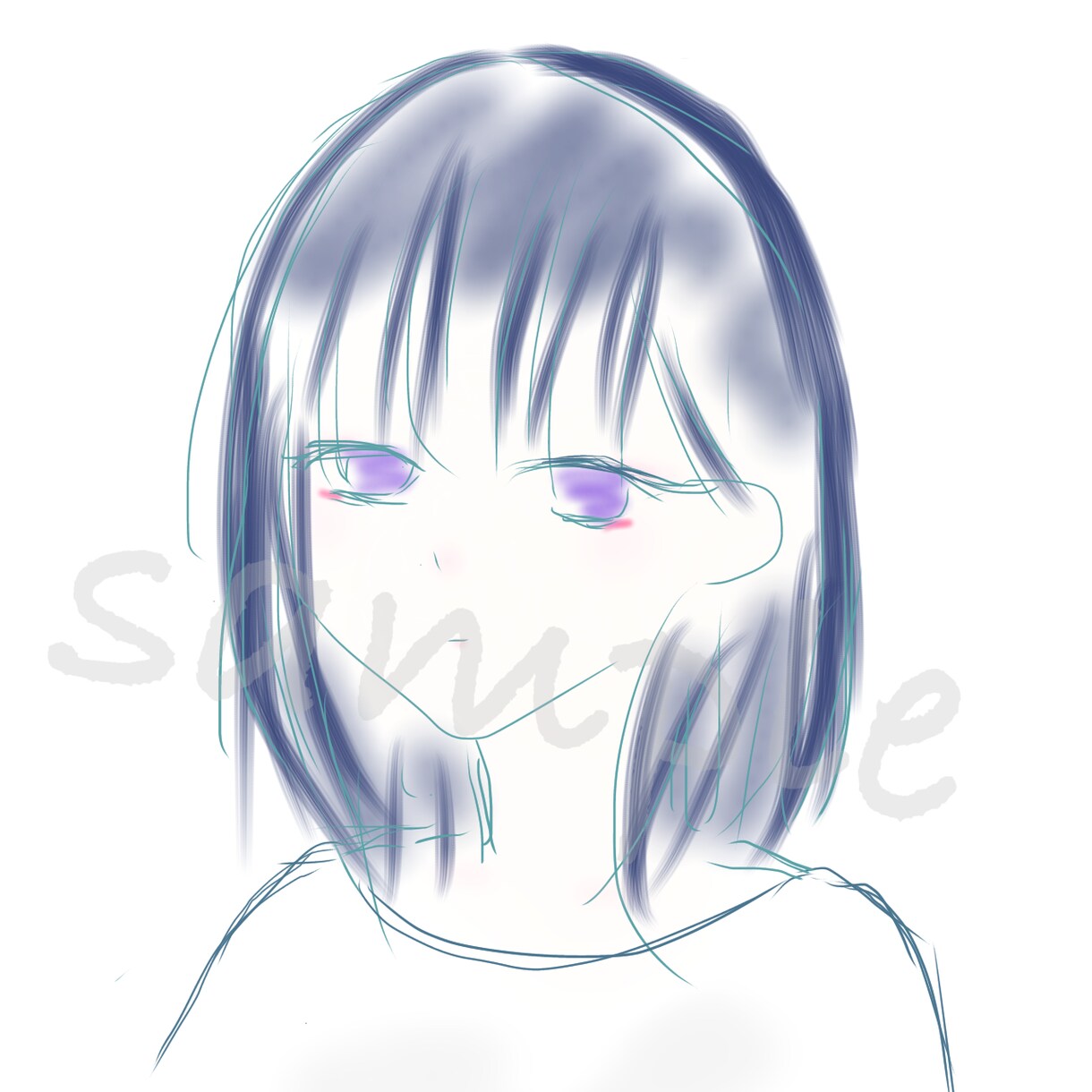 淡い色合い中心にオーダーにそったアイコン描きます ふんわりしたものお好きな方など イメージ1