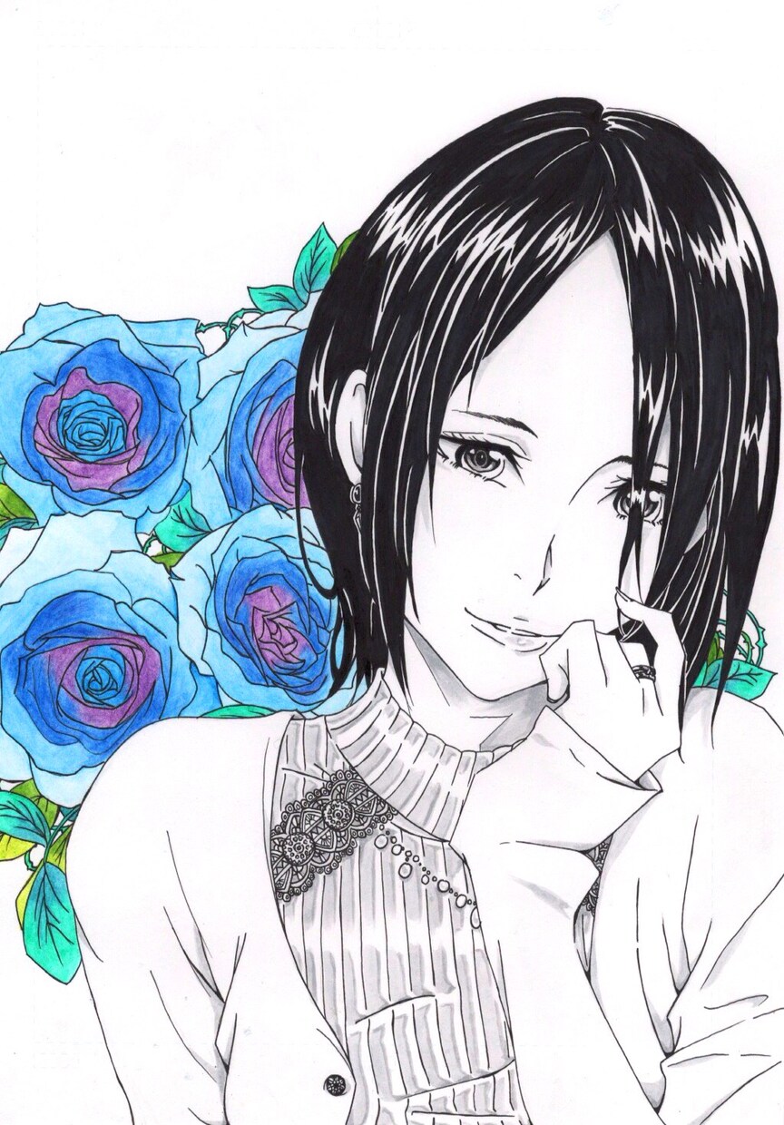 オシャレなモノクロ似顔絵をお描きします SNSのアイコンや名刺にも最適♬【即日も可能です】 イメージ1