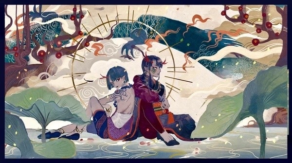 中華系の華やかなイラストを制作します 中華系の描きこんだ華やかな1枚絵を制作いたします イメージ2