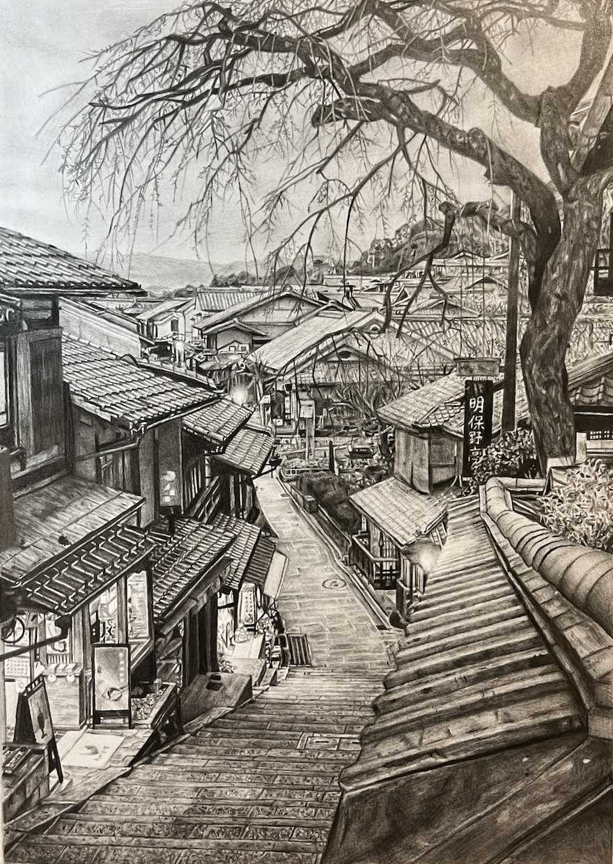 鉛筆画でリアルな絵を描きます ペットや風景の絵など思い出作りに イメージ3